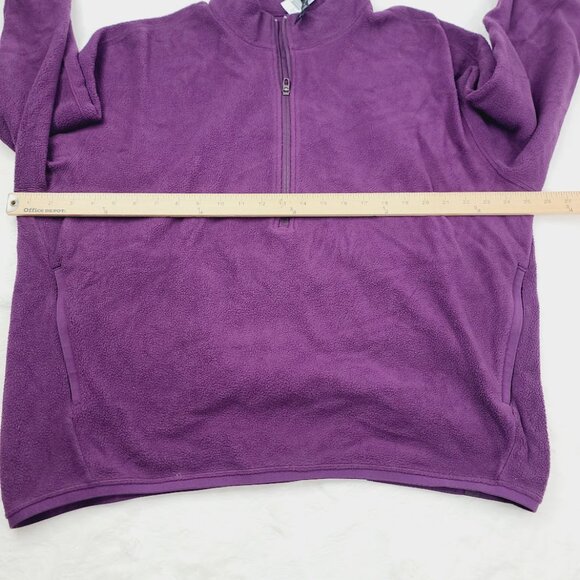 Lululemon Men's Dramatic Magenta Oversized-Fit Fleece Half Zip Pullover Size L - Picture 7 of 8